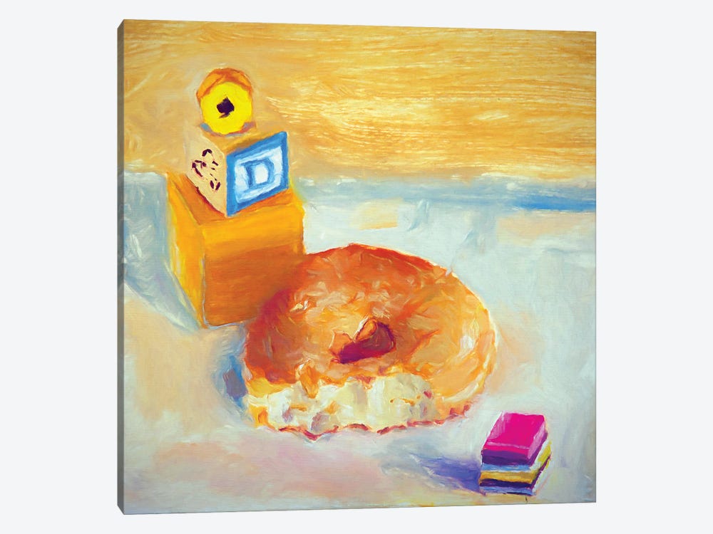 D Is For Donut by Roberta Murray 1-piece Canvas Print
