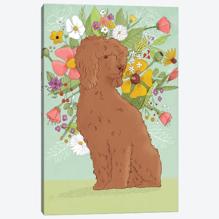 Florence The Poodle Canvas Print #RMU167} by Roberta Murray Canvas Art Print