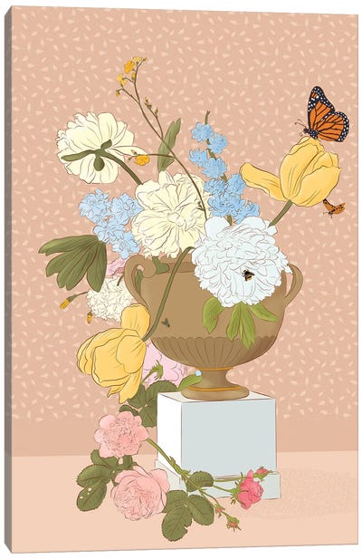 Still Life Canvas Art Print - Monarch Butterflies