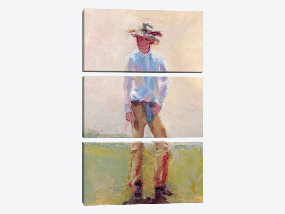 Chaps And Spurs by Roberta Murray 3-piece Canvas Art Print