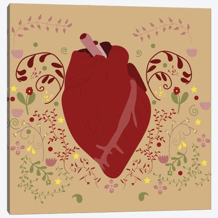 Healthy Happy Heart Canvas Print #RMU196} by Roberta Murray Canvas Wall Art