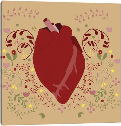 Healthy Happy Heart Canvas Art Print - Roberta Murray