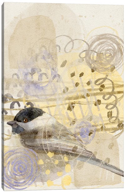 Chickadee Song Canvas Art Print - Roberta Murray