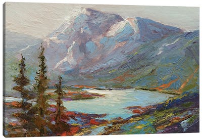 Abraham Lake Canvas Art Print - Roberta Murray