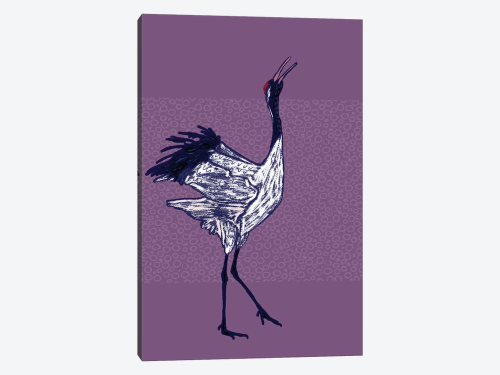 Red Crowned Crane by Roberta Murray 1-piece Canvas Art Print