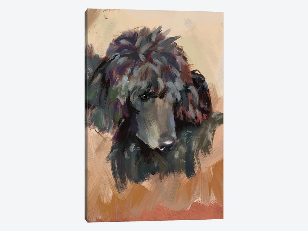 Beatrix Poodle by Roberta Murray 1-piece Canvas Art Print