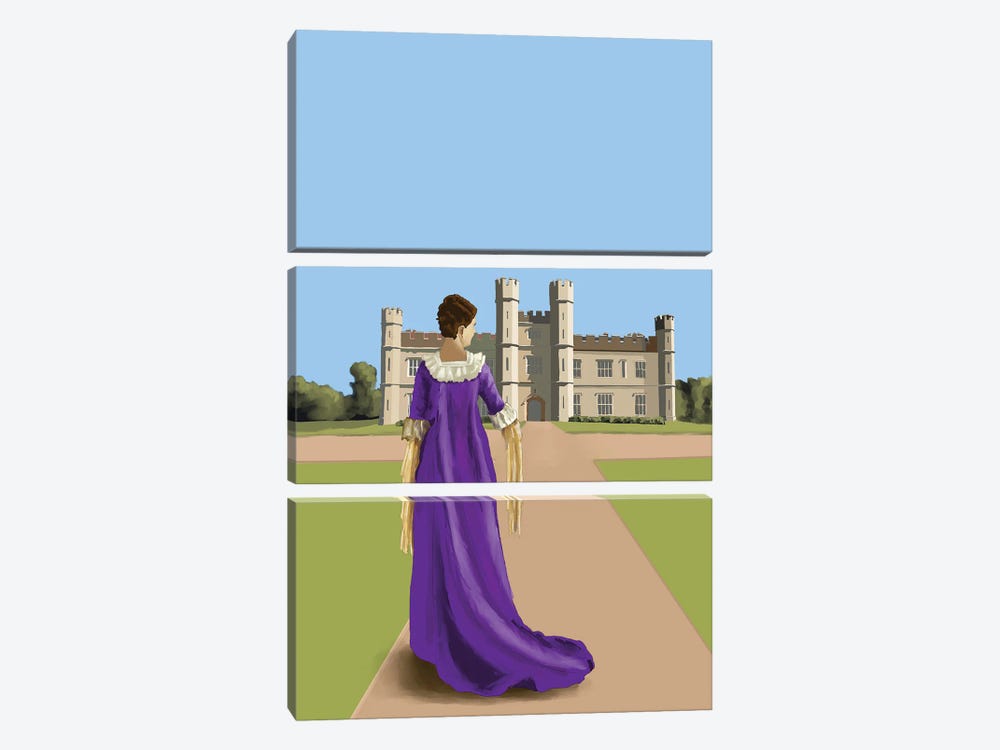 Royal Purple by Roberta Murray 3-piece Canvas Print