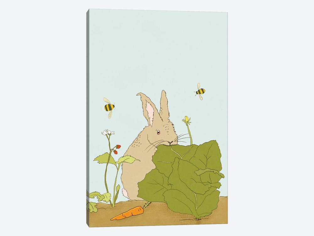 Hare In My Salad by Roberta Murray 1-piece Art Print