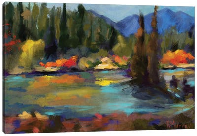 Listen Better To The Creek Canvas Art Print - Roberta Murray