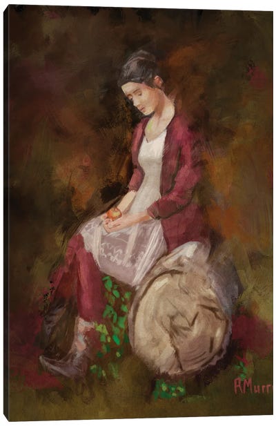 The Apple Holder Canvas Art Print - Roberta Murray