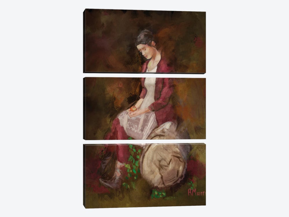 The Apple Holder by Roberta Murray 3-piece Canvas Art