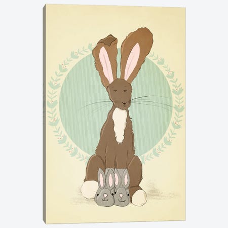 Bunny Slippers Canvas Print #RMU270} by Roberta Murray Canvas Artwork