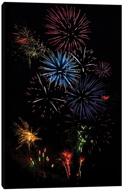 Pyrotechnics Canvas Art Print - Fireworks