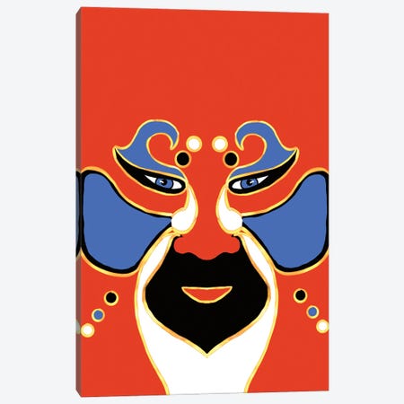 Chinese Opera Mask Canvas Print #RMU298} by Roberta Murray Canvas Art