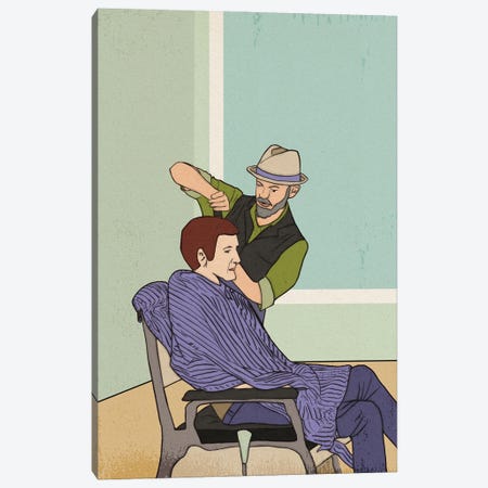 The Barbershop Canvas Print #RMU319} by Roberta Murray Art Print