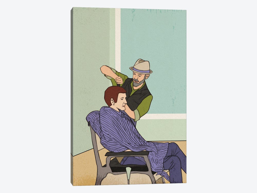 The Barbershop by Roberta Murray 1-piece Canvas Wall Art