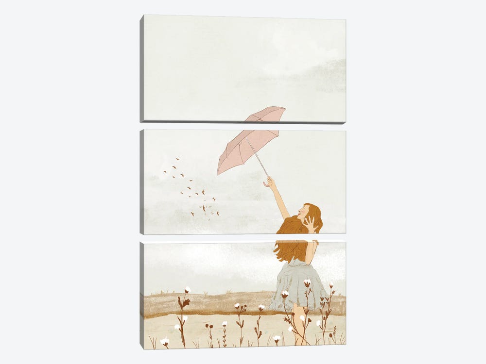 Wishes Can Fly by Roberta Murray 3-piece Canvas Wall Art