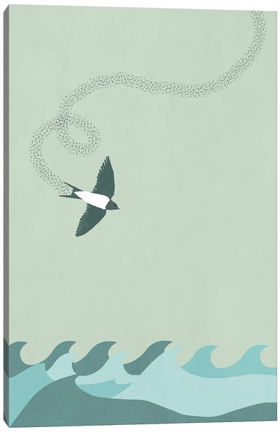 Swallow The Sea Canvas Art Print - Roberta Murray