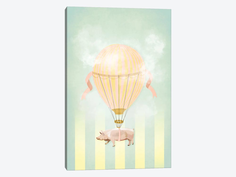 Pigs Fly by Roberta Murray 1-piece Canvas Wall Art