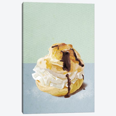 Cream Puff Canvas Print #RMU358} by Roberta Murray Canvas Print