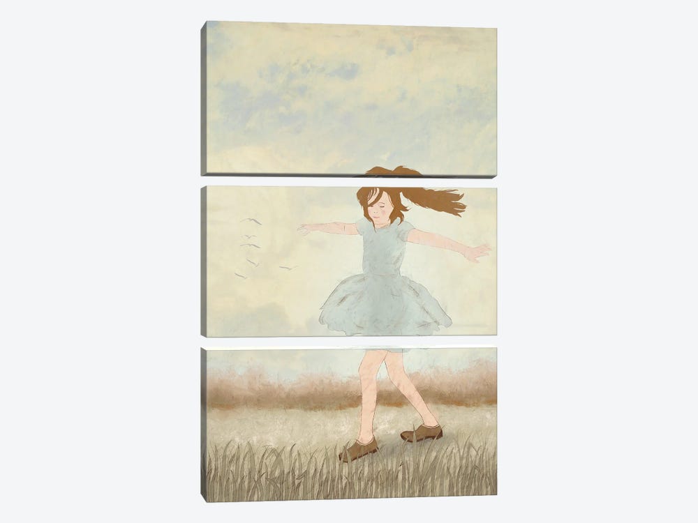 Dances With Wind by Roberta Murray 3-piece Canvas Artwork