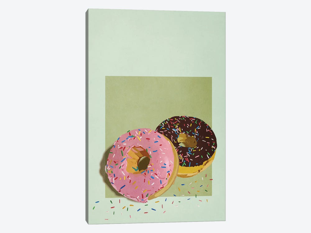 Doughnuts With Sprinkles by Roberta Murray 1-piece Canvas Wall Art