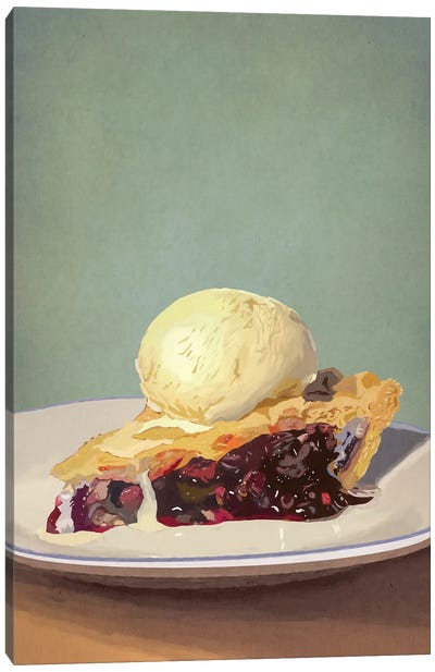 Blueberry Pie Canvas Art Print - Roberta Murray