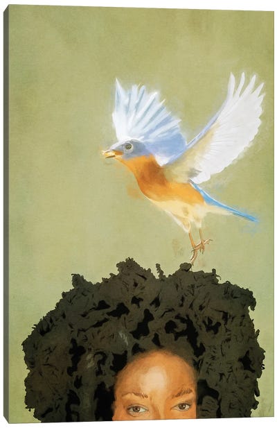 Bird Whisperer Canvas Art Print - Roberta Murray