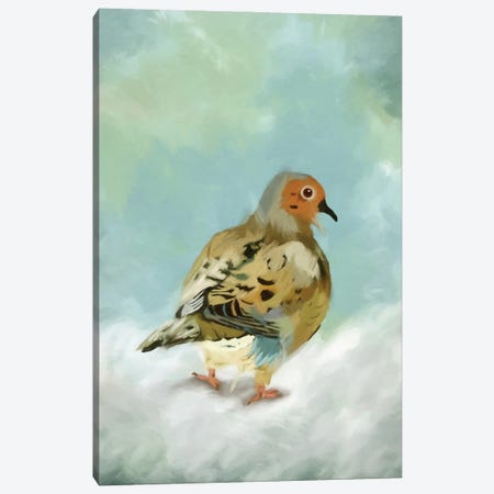 Mourning Dove Canvas Print #RMU386} by Roberta Murray Canvas Art Print
