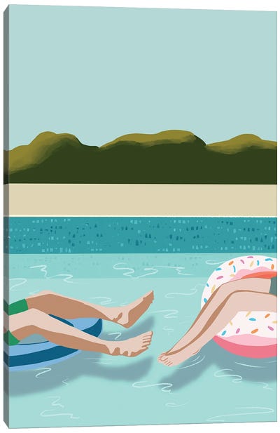 Sea Legs Canvas Art Print - Swimming Pool Art