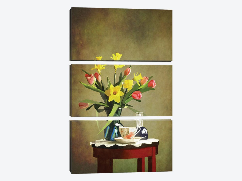 Morning Tea by Roberta Murray 3-piece Canvas Wall Art