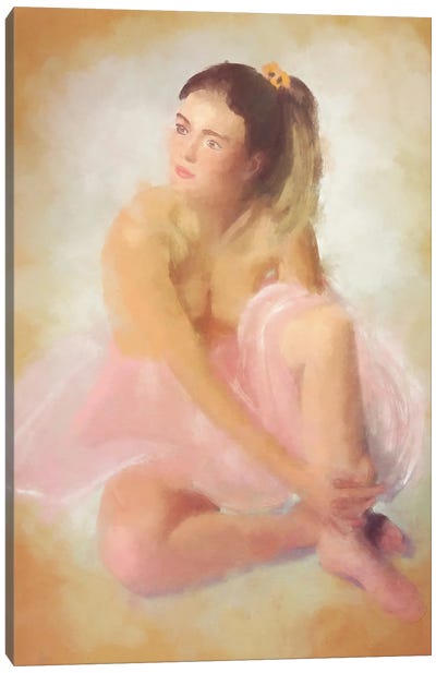 The Ballerina Canvas Art Print - Roberta Murray
