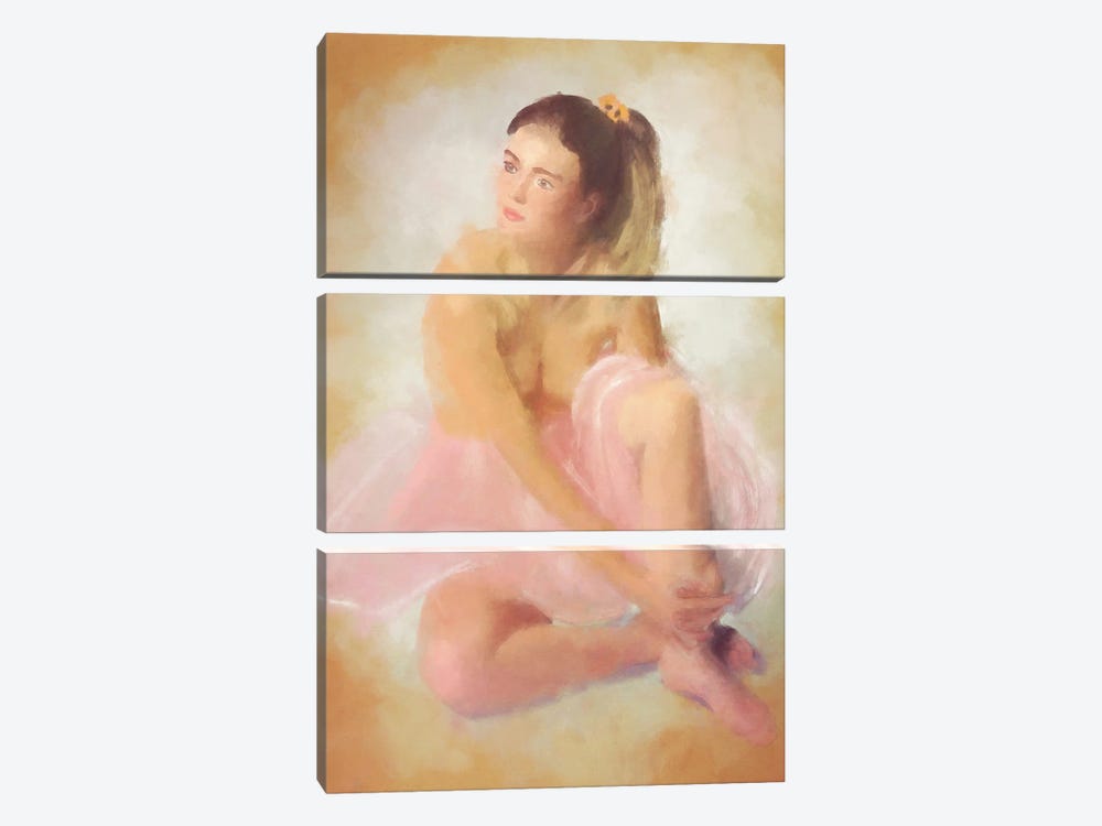 The Ballerina by Roberta Murray 3-piece Canvas Art Print