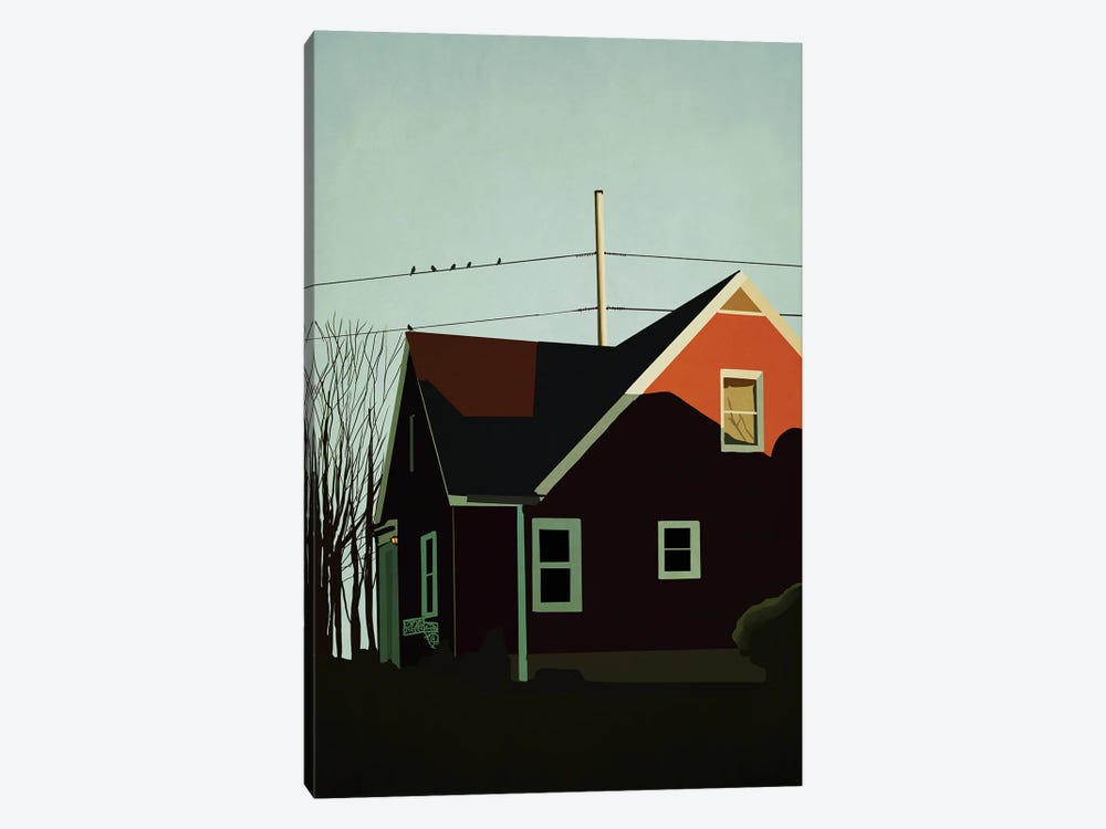 The Corner House by Roberta Murray 1-piece Canvas Print