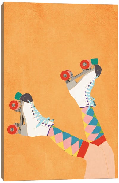 Roller Skates Canvas Art Print - Rollerblading & Roller Skating