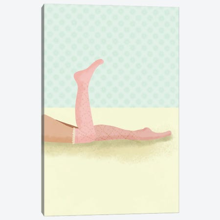 Pink Socks Canvas Print #RMU415} by Roberta Murray Canvas Print