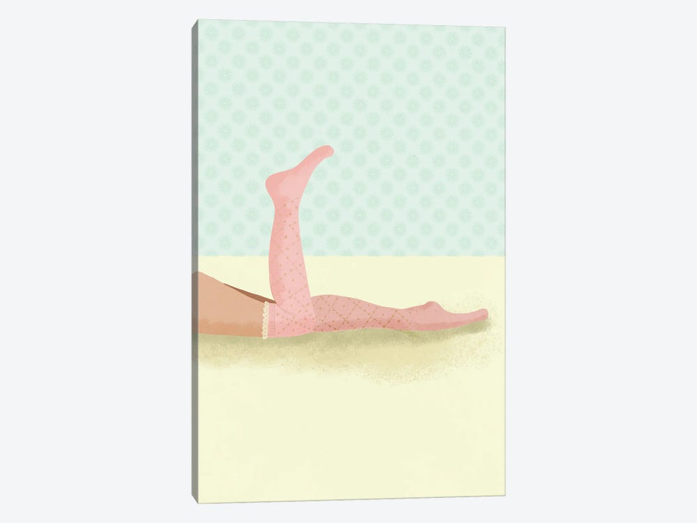 Pink Socks by Roberta Murray 1-piece Art Print