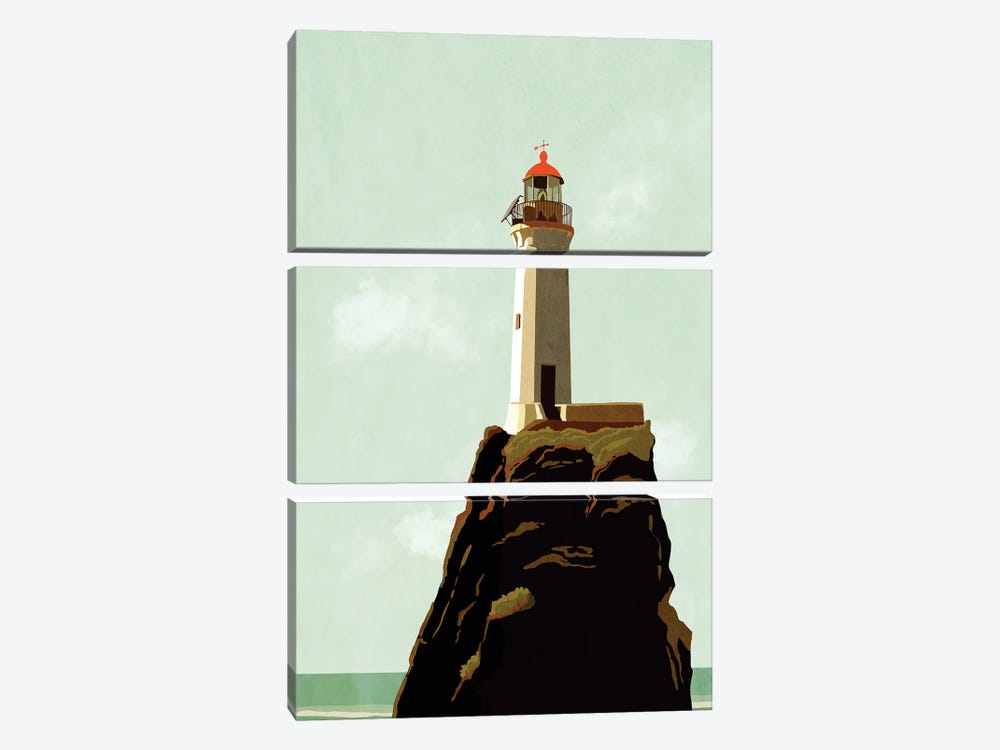 Lighthouse by Roberta Murray 3-piece Canvas Artwork