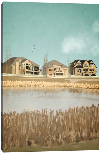 Estate Homes Canvas Art Print - Roberta Murray