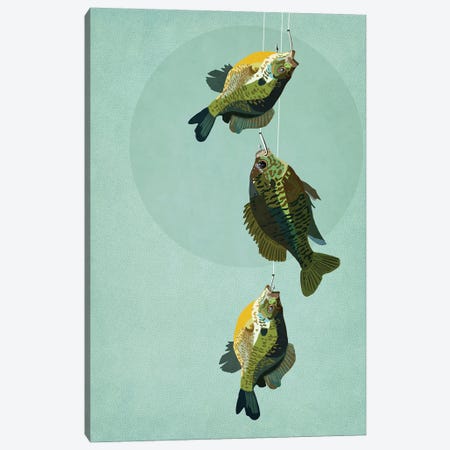 A Few Less Fish Canvas Print #RMU447} by Roberta Murray Canvas Wall Art
