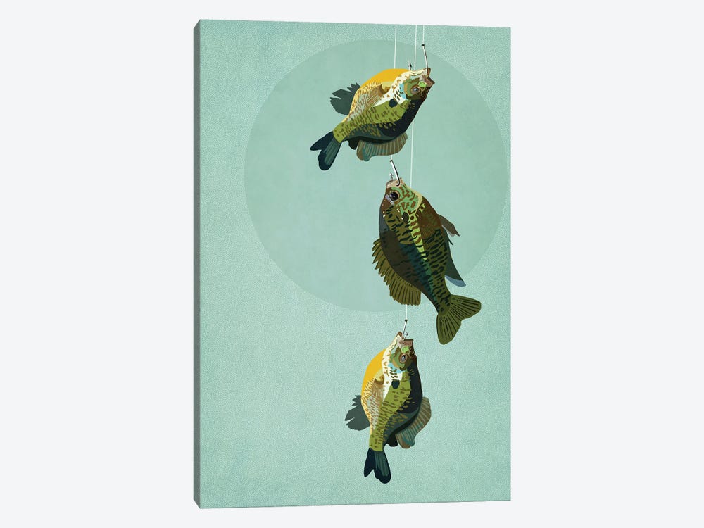 A Few Less Fish by Roberta Murray 1-piece Canvas Artwork
