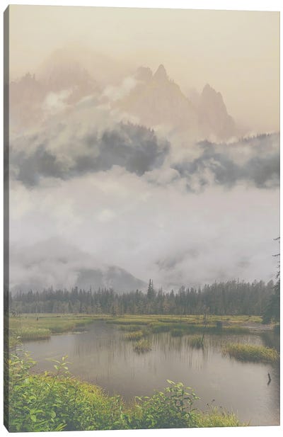 Coastal Alaska Canvas Art Print - Mist & Fog Art