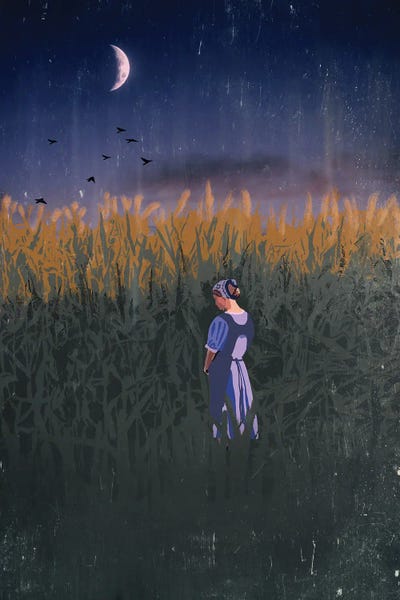 Roberta Murray - Canvas Prints: Child Of The Corn by Roberta Murray