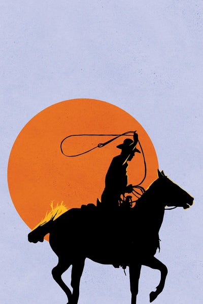 Roberta Murray - Canvas Prints: Roping The Sun by Roberta Murray