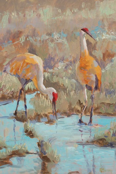 Roberta Murray - Canvas Prints: The Courtship by Roberta Murray