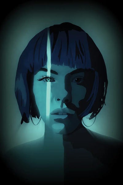 Roberta Murray - Canvas Prints: Thin Blue Line by Roberta Murray