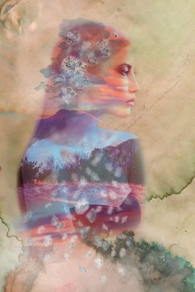 Double Exposure Photography: Tranquil Diamond by 5by5collective