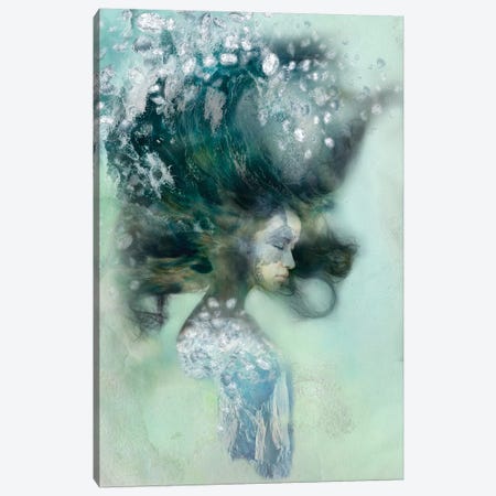 Emerald Surf Canvas Print #RMW4} by 5by5collective Canvas Art Print