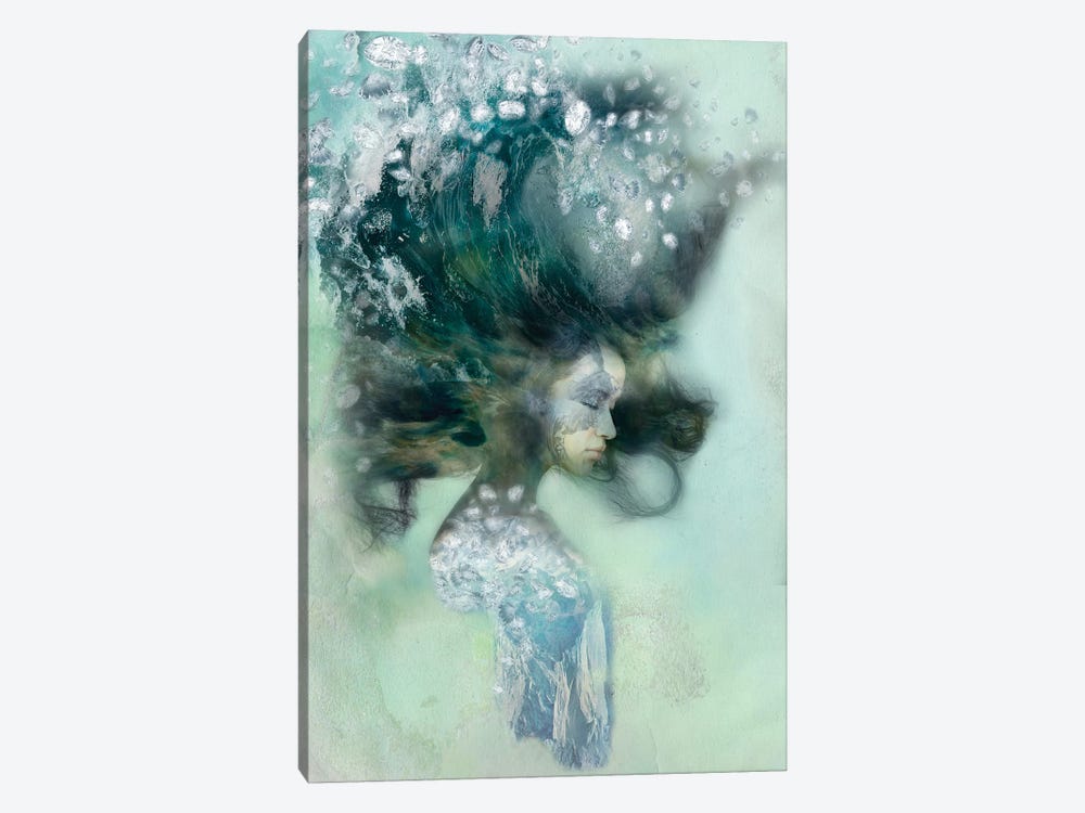 Emerald Surf 1-piece Canvas Art Print