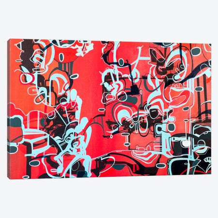 Roam-Red  Canvas Print #RMY11} by Rebecca Moy Canvas Art